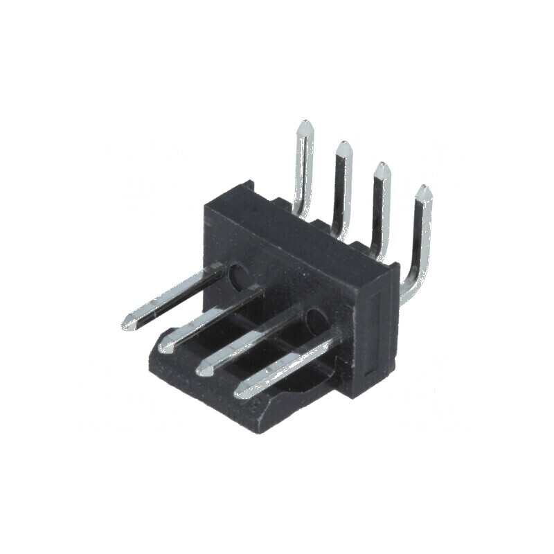 Conector cablu-placă soclu tată KK 254 2,54mm PIN 4 THT 4A  | Electronic-mag.ro | Componente Electronice