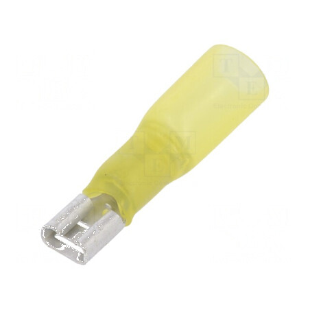 Terminal plat 6,3mm 0,8mm mamă pentru cablu 4÷6mm2, crimpat, rezistent la 150°C | Electronic-mag.ro | Componente Electronice
