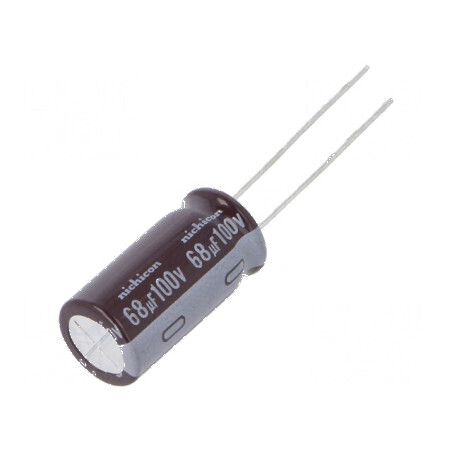 Condensator electrolitic low ESR THT 68uF 100VDC Ø10x20mm - Componentă electronică de calitate | Electronic-mag.ro | Componente Electronice