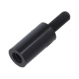 Piuliță distanțieră filetată cilindrică din poliamidă M3, 12mm | Electronic-mag.ro | Componente Electronice