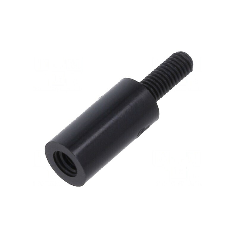Piuliță distanțieră filetată cilindrică din poliamidă M3, 12mm | Electronic-mag.ro | Componente Electronice