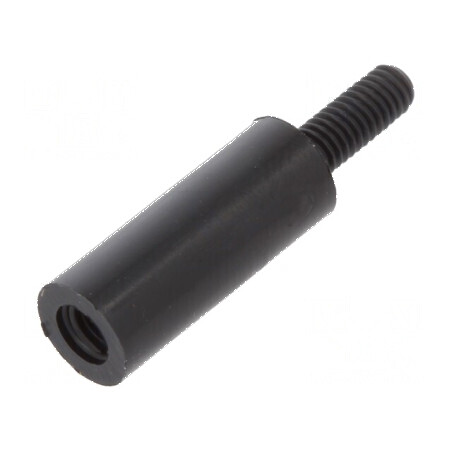 Piuliță distanțieră filetată cilindrică din poliamidă M3, 15mm | Electronic-mag.ro | Componente Electronice