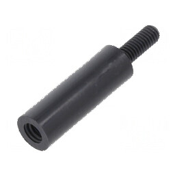 Piuliță distanțieră filetată cilindrică din poliamidă M3, 18mm | Electronic-mag.ro | Componente Electronice
