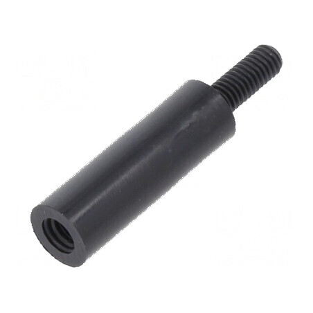 Piuliță distanțieră filetată cilindrică din poliamidă M3, 18mm | Electronic-mag.ro | Componente Electronice