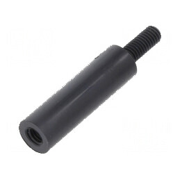 Piuliță distanțieră filetată cilindrică din poliamidă M3, 20mm | Electronic-mag.ro | Componente Electronice