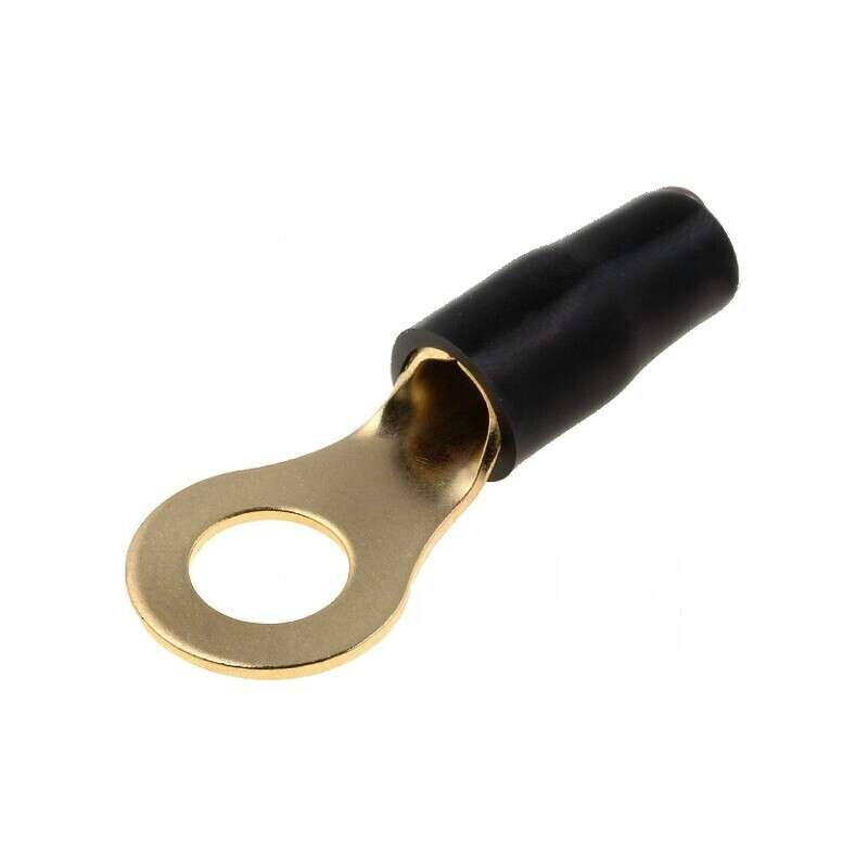 Terminal inelar M8 10mm2 aurit, izolație neagră, pentru conexiuni electrice | Electronic-mag.ro | Componente Electronice Terminal inelar M8 10mm2 aurit, izolație neagră, pentru conexiuni electrice | Electronic-mag.ro | Componente Electronice