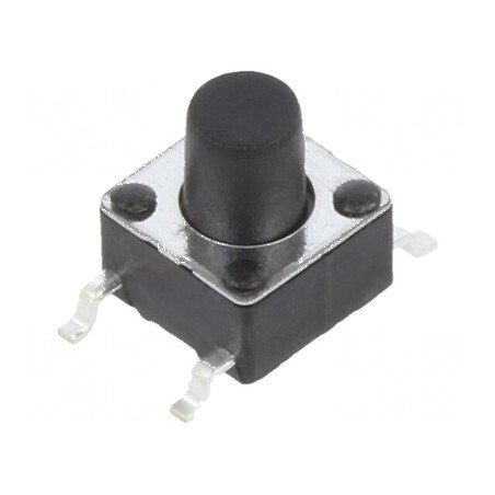 Microîntrerupător TACT SPST-NO 0,05A/12VDC SMT 1,6N, Pozitie 2 | Electronic-mag.ro | Componente Electronice