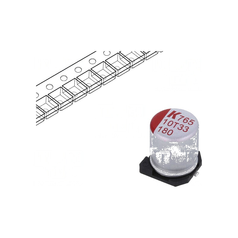 Condensator polimeric low ESR 180uF 10VDC SMD ±20% ESR 20mΩ | Electronic-mag.ro | Componente Electronice