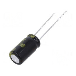 Condensator electrolitic low ESR THT 330uF 25VDC Ø8x15mm pentru circuite electrice | Electronic-mag.ro | Componente Electronice