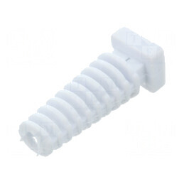 Manşon Øorif 3,5mm din elastomer alb pentru grosime panou max. 2,5mm | Electronic-mag.ro | Componente Electronice