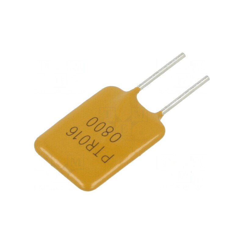 Siguranţă polimerică PTC 8A Imax 100A THT PTR016V pentru protecţie electrică în pungă | Electronic-mag.ro | Componente Electronice