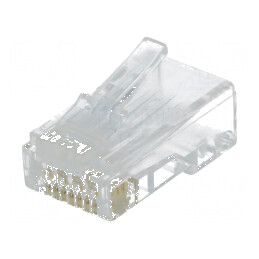 Conector RJ45 Cat 6, mufă 8p8c, 8 pini pentru cablu | Electronic-mag.ro | Componente Electronice