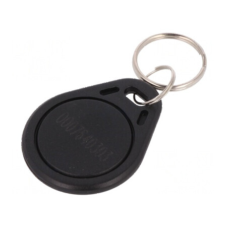 Breloc RFID plastic negru 125kHz 8BROM pentru acces securizat | Electronic-mag.ro | Componente Electronice