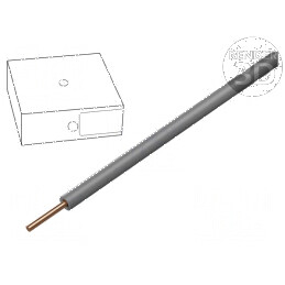 Cablu H05V-U 0,5mm² sârmă cupru PVC gri 300V 500V 100m CPR Eca | Electronic-mag.ro | Componente Electronice
