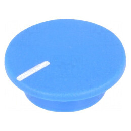 Capac plastic albastru pentru fixare prin apăsare | Electronic-mag.ro | Componente Electronice
