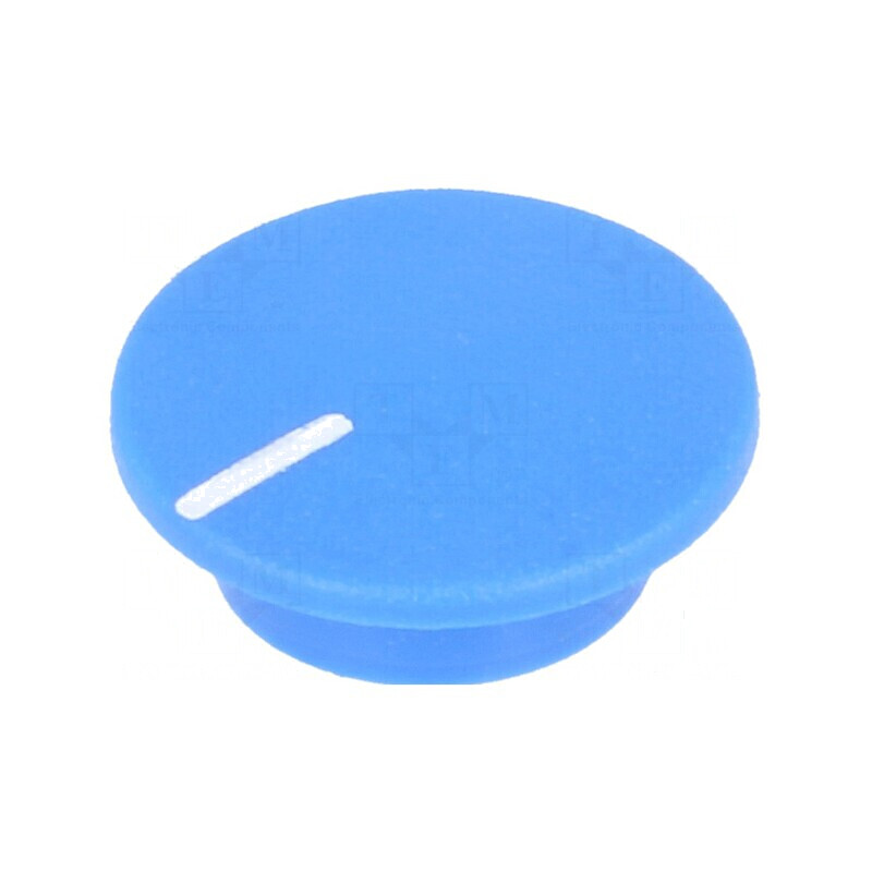 Capac plastic albastru pentru fixare prin apăsare | Electronic-mag.ro | Componente Electronice