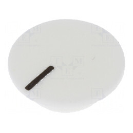 Capac plastic alb pentru fixare prin apăsare | Electronic-mag.ro | Componente Electronice