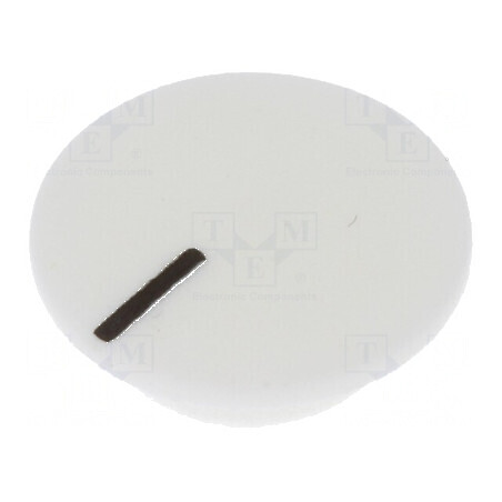 Capac plastic alb pentru fixare prin apăsare | Electronic-mag.ro | Componente Electronice