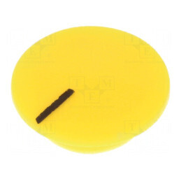Capac plastic galben pentru fixare prin apăsare | Electronic-mag.ro | Componente Electronice