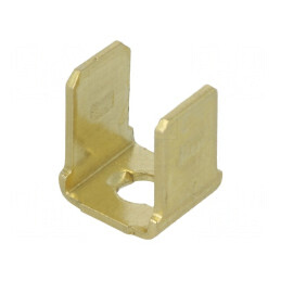 Terminal plat 6,4mm 0,8mm tată M3 cu dublă înşurubare din alamă | Electronic-mag.ro | Componente Electronice