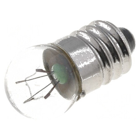 Lampă miniaturală E10 12VDC 100mA, Balon sferic 1,2W, Ø 11,5mm | Electronic-mag.ro | Componente Electronice