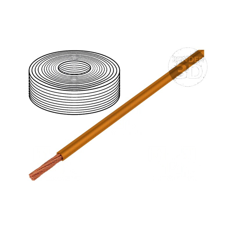 Cablu electric LifY 1x0,1mm² cu izolație PVC portocalie, 300V, rezistent la temperaturi între -15 și 80°C | Electronic-mag.ro | Componente Electronice Cablu electric LifY 1x0,1mm² cu izolație PVC portocalie, 300V, rezistent la temperaturi între -15 și 80°C | Electronic-mag.ro | Componente Electronice