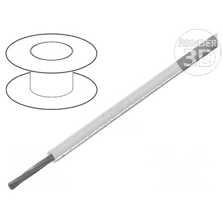 Cablu LiYv litat 0,5mm² PVC alb 900V 100m Clasa 5 - Cablu electric de calitate superioară | Electronic-mag.ro | Componente Electronice