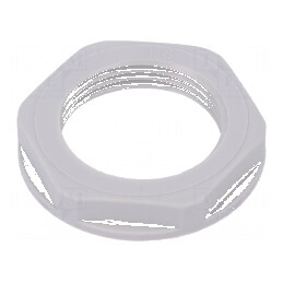 Piuliță PG16 din poliamidă UL94V-2, 30mm, gri deschis, rezistentă la temperaturi -20÷100°C | Electronic-mag.ro | Componente Electronice