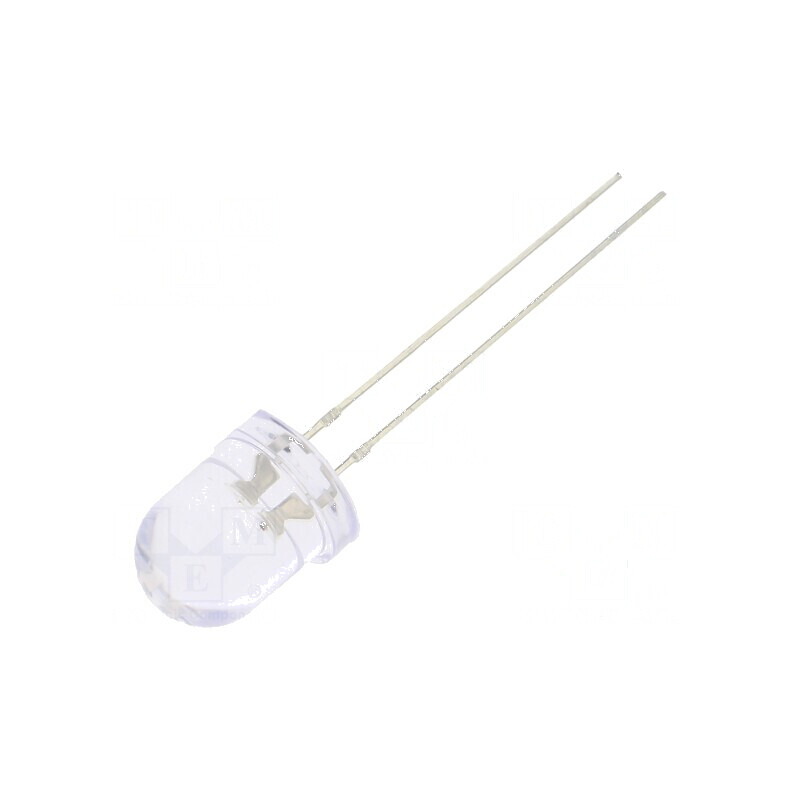 LED 8mm Roșu/Albastru 30° Convex cu Număr Termic 2 | Electronic-mag.ro | Componente Electronice