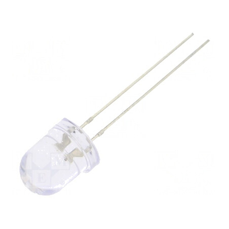 LED 8mm Roșu/Albastru 30° Convex cu Număr Termic 2 | Electronic-mag.ro | Componente Electronice