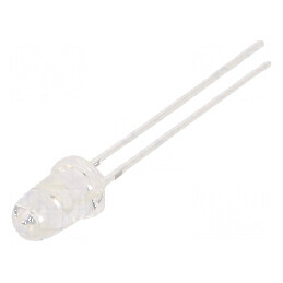 LED UV 8° 20mA 114mW 370-380nm 3-3,8VDC THT - Lampa LED UV pentru iluminare specializată | Electronic-mag.ro | Componente Electronice