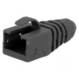 Protecție mufă RJ45 gri închis pentru rețea | Electronic-mag.ro | Componente Electronice