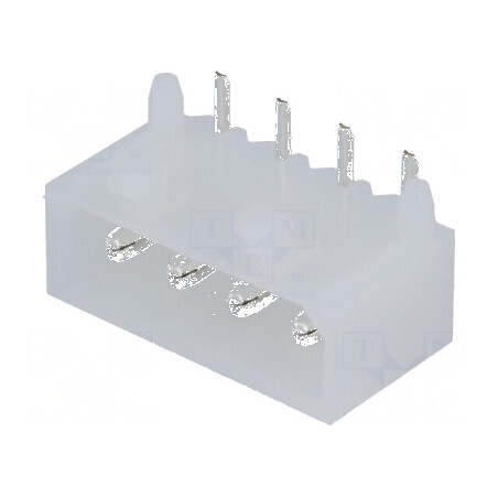 Conector cablu-placă soclu tată PIN 4 THT 6A 250VDC 5,08mm - accesorii electrice | Electronic-mag.ro | Componente Electronice