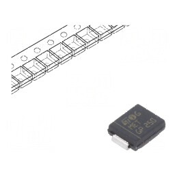 Diodă TVS 1,5kW 33V 33A Unidirecțională SMC Rola Bandă pentru Protecție Circuit | Electronic-mag.ro | Componente Electronice