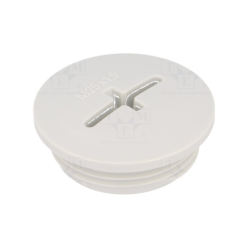 Capac de protecţie M25 1,5 IP54 poliamidă gri deschis 8mm pentru cabluri | Electronic-mag.ro | Componente Electronice Capac de protecţie M25 1,5 IP54 poliamidă gri deschis 8mm pentru cabluri | Electronic-mag.ro | Componente Electronice