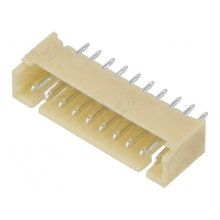 Conector cablu-placă soclu tată 1,25mm PIN 10 THT 125V 1A pentru electronică | Electronic-mag.ro | Componente Electronice