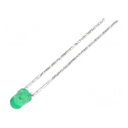 LED 3mm Verde 6,3÷10mcd 22° Convex cu Nr. term: 2 | Electronic-mag.ro | Componente Electronice
