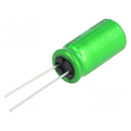 Condensator electrolitic bipolar THT 47uF 25VDC Ø10x12,5mm pentru circuite electrice | Electronic-mag.ro | Componente Electronice