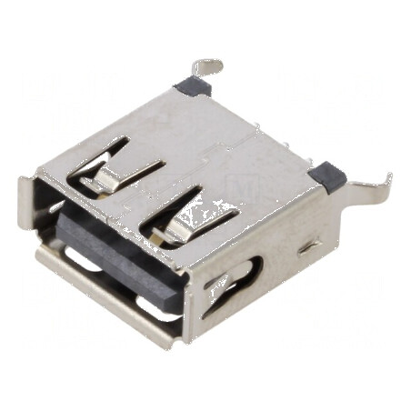 Conector USB A soclu THT cu 4 pini verticale USB 2.0 1,5A | Electronic-mag.ro | Componente Electronice