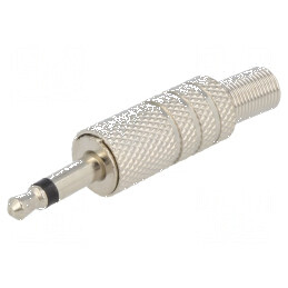 Conector Jack 3,5mm mufă tată mono cu manşon pentru piste drept - 2 pini | Electronic-mag.ro | Componente Electronice