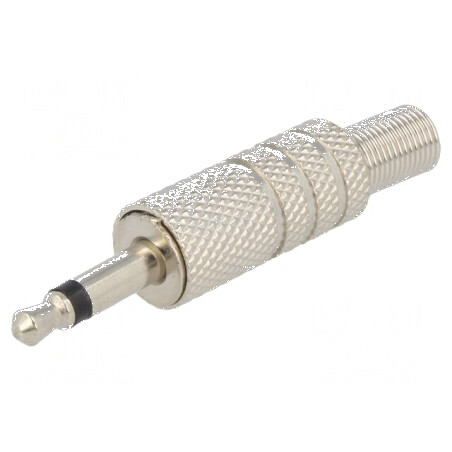 Conector Jack 3,5mm mufă tată mono cu manşon pentru piste drept - 2 pini | Electronic-mag.ro | Componente Electronice