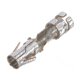 Pin mamă bronz-fosfor cositorit pentru cabluri 0,5÷2mm² 20AWG÷14AWG crimpat | Electronic-mag.ro | Componente Electronice