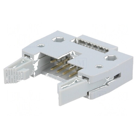 Conector IDC mufa tată 10 pini cu ejector pentru cablu-bandă | Electronic-mag.ro | Componente Electronice