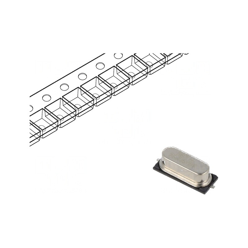 Rezonator de cuarț 25MHz ±30ppm 20pF SMD 12,7x4,8x3,8mm pentru aplicații electronice | Electronic-mag.ro | Componente Electronice Rezonator de cuarț 25MHz ±30ppm 20pF SMD 12,7x4,8x3,8mm pentru aplicații electronice | Electronic-mag.ro | Componente Electronice