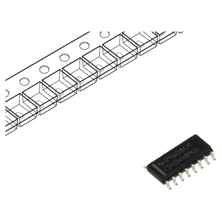 Clichet digital IC RS 4 CMOS SMD SOP16 CD4000 | Electronic-mag.ro | Componente Electronice