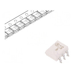 Optocuplor SMD CNY17 cu 6 pini, 1 OUT, tranzistori 4,17kV, tip Gull Wing | Electronic-mag.ro | Componente Electronice