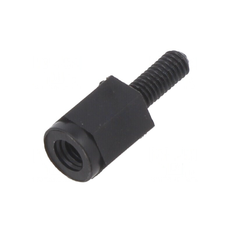Manşon distanţier hexagonal poliamidă 66 M3 - Lungime 8mm | Electronic-mag.ro | Componente Electronice