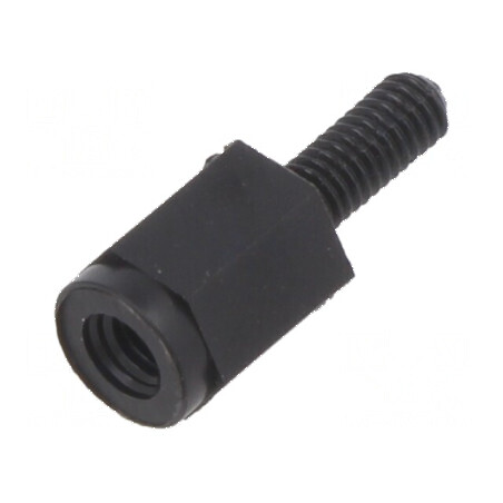 Manşon distanţier hexagonal poliamidă 66 M3 - Lungime 8mm | Electronic-mag.ro | Componente Electronice