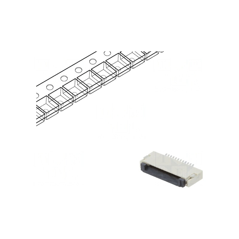 Conector FFC/FPC orizontal 12 PIN ZIF SMT 500mA cositorit pentru montaj electronic | Electronic-mag.ro | Componente Electronice Conector FFC/FPC orizontal 12 PIN ZIF SMT 500mA cositorit pentru montaj electronic | Electronic-mag.ro | Componente Electronice