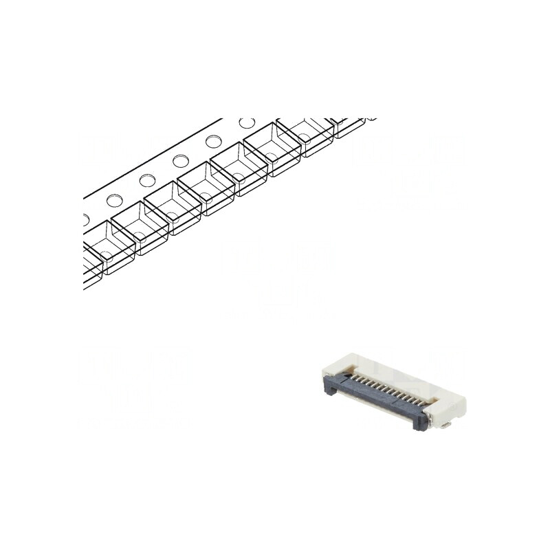 Conector FFC/FPC orizontale 14 PIN ZIF SMT 500mA cositorit - Componentă electronică | Electronic-mag.ro | Componente Electronice Conector FFC/FPC orizontale 14 PIN ZIF SMT 500mA cositorit - Componentă electronică | Electronic-mag.ro | Componente Electronice